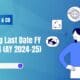 ITR Filing Last Date FY 2023-24 (AY 2024-25)