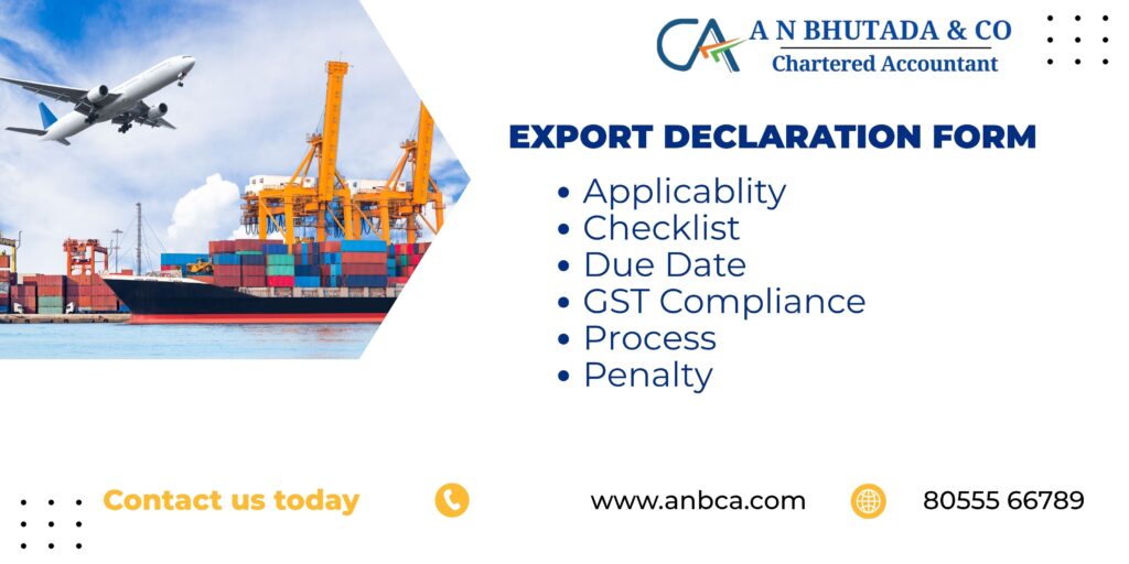 Export Declaration Form