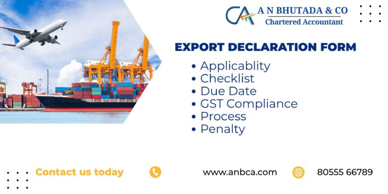 Export Declaration Form